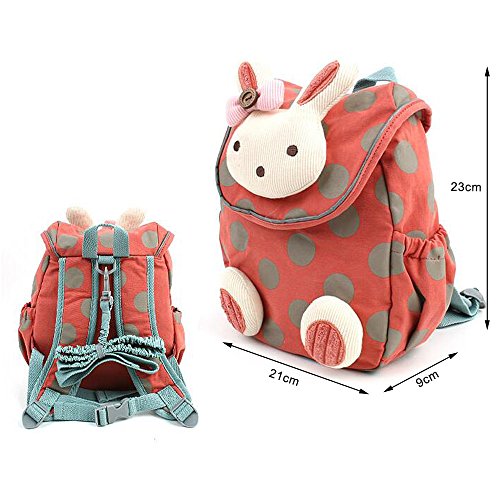 Comfysail Anti-lost Kids Wee Backpack - Cute Bunny Toddler Pink Backpack Best Gift for 1-3 years old Nursery Boys and Girls(small) Comfysail Anti-lost Kids Wee Backpack - Cute Bunny Toddler Pink Backpack Best Gift for 1-3 years old Nursery Boys and Girls(small)