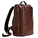 Produktbild OFFERMANN Lederrucksack Backpack for Men klassisch minimalistisch inklusive 15 Zoll Laptopfach 13 Liter dunkelbraun