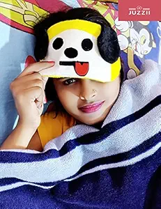 JUZZII Velvet Super Soft & Smooth Sleep Mask Eye Shades for Men Women Girls Boys Kids - Sleep Mask Eye Shades Model No.9