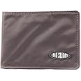 Big Skinny Men's Compact Sports Bi-Fold Slim Wallet, Holds Up to 20 Cards, Brown