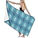 Produktbild BigHappyShop Women's & Baby Beach Towels Microfiber Towel, Extra Absorbing & Soft Beach Towel, Nautical Anchor Dot Star Eco-Friendly Washable Travel Towel for Pool Swim Water Sports