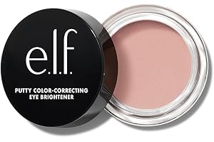 e.l.f. Putty Color-Correcting Eye Brightener Correcteur de couleur pour yeux - Pouvoir couvrant moyen - Éclaircissant et hydratant - Vegan et sans cruauté envers les animaux - Fair - 4,2 g