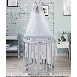 Lit multifonction ComfortBaby SmartGrow 7 en 1 - Pour bébé et enfant - Gris (certifié selon la norme de sécurité de DIN de l’UE)