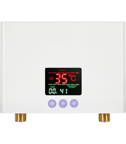Gojoy – Chauffe-eau instantané électrique 6L – Puissance 1500W – Température réglable 0-65°C – Design compact pour espaces réduits Gojoy – Chauffe-eau instantané électrique 6L – Puissance 1500W – Température réglable 0-65°C – Design compact pour espaces réduits
