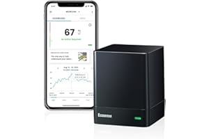 ECOSENSE INC. Ecosense EQ100 EcoQube, Digital Radon Detector, Fast Capture of Fluctuating Levels, Short & Long-Term Continuous Monitoring with Trend Charts, Remote Data Access, Wi-Fi Supports 2.4 GHz Networks Only