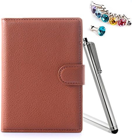 HOTSALEUK BlackBerry Passport Silver Edition Case, Profer -Wallet PU Leather Case Flip Cover Built-in Card Slots &amp; Stand for BlackBerry Passport Silver Edition (Brown)