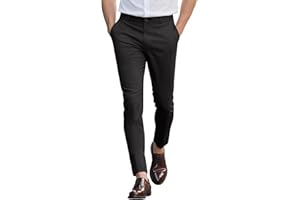 GINGTTO Pantaloni Chino Uomo Skinny Fit Stretch Pantalone Slim Taper Elasticizzat Chinos