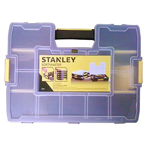Stanley Organizer Sortmaster, Innenteiler anpassbar, 1024 Konfigurationen, kein Verrutschen, Deckel verrigelbar 1-94-745