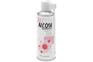 ErrecHome Alcohol Isopropílico Spray, Garantiza Limpieza e Higiene de Superficies en Ambientes Domésticos, Oficinas, Hoteles, Gimnasios y Comercios, Bote Aerosol 400 mL