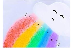 ZTOONE Rainbow Bath Bombs, Float on Water&Release Vivid Rainbow Color, Moisturize Dry Skin,Good for Bubble & Spa Bath(1-Pack)