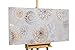 Produktbild KunstLoft® Acryl Gemälde 'Arcs and Circles' 140x70cm | original handgemalte Leinwand Bilder XXL | Abstrakt Ornamente Beige | Wandbild Acryl bild moderne Kunst einteilig mit Rahmen