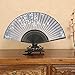 Produktbild XIAOHAIZI Handfächer,Sommer Chinesischen Stil Frauen Bambus Fan Grauen Hintergrund Pflanze Blume Schmetterling Vintage Seide Fan Geeignet Für Hochzeit Dame Geschenk Tanz Fan U-Bahn Faltfächer