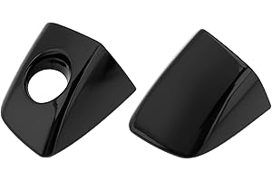 SG Store 1 Pair of Car Door Handle Cover Caps Left Front and Right Front 4H1837879 Keyhole Trims Compatible with Audi A6 C7 A8 D4 Suitable for Left-Hand Drive Black