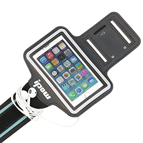 IPOW Black iPhone 5/5s/5c iPod Touch 5 Sport Armband Belt Strap Band
Sleeve Case Cover Pouch + Key Holder for Running Jogging Gym Cycling
Workout