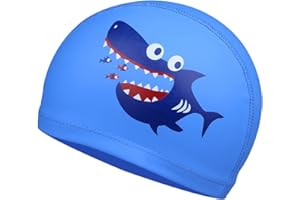 SWAUSWAUK Cuffia Piscina per Bambini - Cuffia Nuoto per Bimbino Ragazzi Ragazze età 4-10