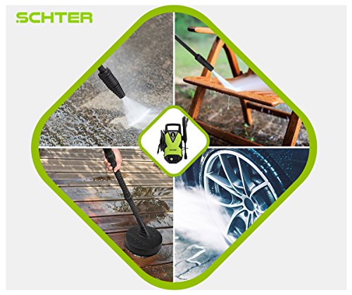 SCHTER Hochdruckreiniger Hoch Druck Reiniger Terrassenreiniger Schter 1500W MAX 120 Bar - 4