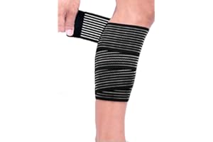 FAXIANTHER 1 fascia elastica di compressione per sport, supporto per caviglia, ginocchio, gomito, polpaccio, polsi sollievo dal dolore, palestra, sport, fitness gamba, protezione per la protezione dello stinco