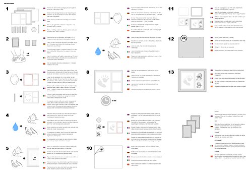 Wundervolles Hand & Fuß Abdruckset für Babys – mit einem wundervollen Premium Holzrahmen mit einer Acrylglas-Abdeckung aus hoher Qualität - 3