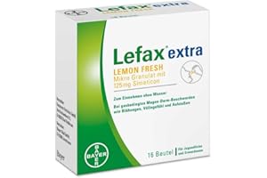 ‎LEFAX Lefax extra bei mäßigen Blähungen, Druck- und Völlegefühl, gasbedingten Bauchschmerzen, Sachet, 16 Stück
