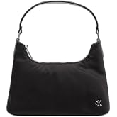 Calvin Klein SATIN NYLON SMALL SHOULDER BAG Kadın &Ccedil;anta, Siyah, Tek Beden