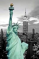 Empire Poster Statue de la libert&eacute; avec effets de couleurs