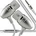 Price comparison product image (Silver) OnePlus 3T Stylish Quality Aluminium In Ear Earbud Stereo Hands Headphones Ear phone Headset Mic & On-Off by i -Tronixs