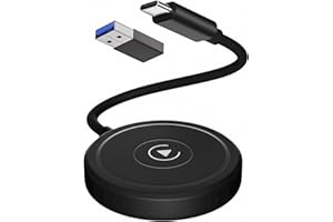 FEINODI Bezprzewodowy adapter CarPlay dla iPhone'a, bezprzewodowy klucz sprzętowy CarPlay konwertujący przewodowy CarPlay na bezprzewodowy, adapter 5 GHz WiFi iPhone CarPlay dla iPhone'a z iOS 10+