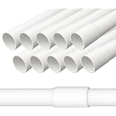 20mm Rigid PVC Cable Tubing (M20) - 20 Meters of Installation Pipe with Sleeved, Flame Retardant, Surface Mount, White