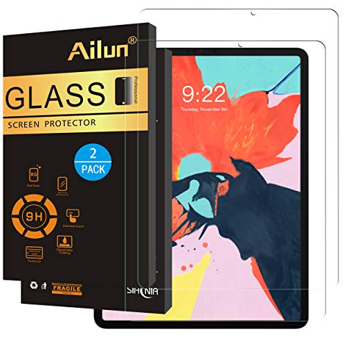 Ailun Screen Protector Compatible iPad Pro 11 Inch Display(2018 release),[2Pack], 2.5D Tempered Glass,[Apple Pencil Compatible] Anti-Scratch,Case Friendly-Siania