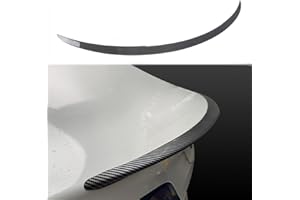 Arcoche Alerón Tesla Model 3 2025 2024 Highland, Alerón De Fibra De Carbono Real Model 3 Highland, Alerón Trasero De Rendimiento, Spoiler para Model 3 Accesorios(Fibra de Carbono Real-Brillante)