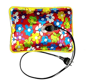 J AND V ENTERPRISE Nevil Rubber Hot Water Heating Pad Bag for Pain Relief Massage (Small, Multicolour)