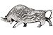 Produktbild Feng Shui Messing silber Wall Street Bull Kuh Ochse Geld Kuh Statue Figur BS007