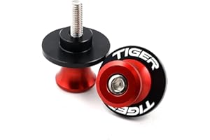 E-SPEEDMTC ESPEEDMTC Para Triumph Tiger 660 / Sport 2022-2023 2pcs Bobinas de basculante Slider CNC Aleación de aluminio Brazo oscilante Bobinas Tornillos de soporte (Rojo)