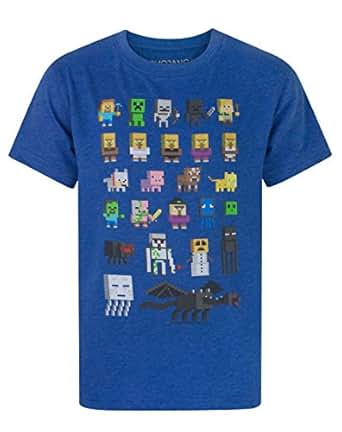 Minecraft Garçons T-Shirt: Amazon.fr: Vêtements et accessoires