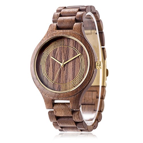 Schwarz Holz analoge Uhr, omelong Super Dnn Armbanduhr Fall, Gold Kreise auf Ziffernblatt, ideal Geschenk fr Mann, zwei Farben fr Wahl Schwarz Holz analoge Uhr, omelong Super Dnn Armbanduhr Fall, Gold Kreise auf Ziffernblatt, ideal Geschenk fr Mann, zwei Farben fr Wahl
