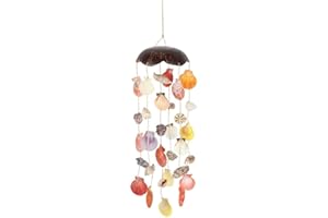 SOMETHING DIFFERENT Stunning Multicolor Shell Mobile Decoration - 55cm x 12cm (1 Pc.) - Elegant Coastal Vibes - Premium Quality, Eye-Catching Design - Perfect for Nautical Ambiance