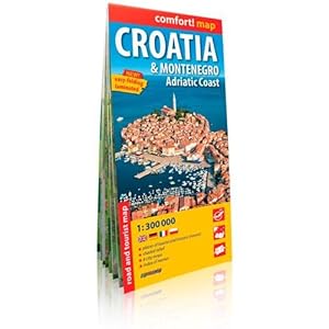 CROATIA/MONTENEGRO/ADRIATIC COAST 1/300.000 (comfort !m