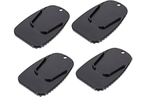 Garneck 4stücke Teiliges Motorrad Seitenständer Pad Rutschfeste Stützplatten Für Motorräder Langlebig Und Korrosionsbeständig Zur Vermeidung Von Kratzern Garagenböden Stabilisierung Des Seitenständers