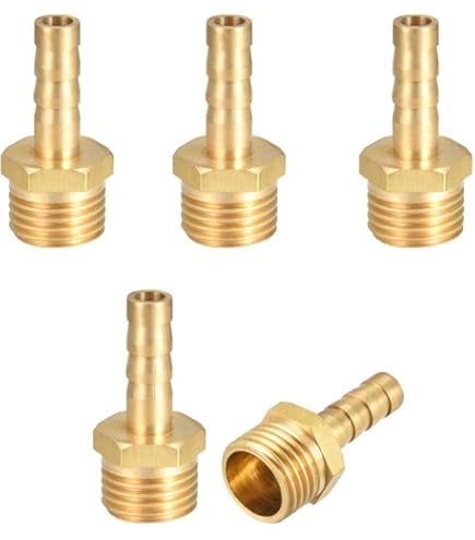 Y Verteiler 1/2 Zoll 2x Messing Y-Verteiler (G1/4 Zoll) – Für Druckluft, Wasser & Öl (DN8) T Stück 3/4 Zoll
