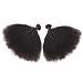 HmtAfro 100% Virgin Hair 7A+ Grade 300 Gram Afro Kinky Curly Natural Color(8'' 8'' 8'')
