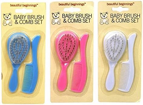 Beautiful Beginnings Beautiful Beginnings Baby Brush and Comb Set Pink