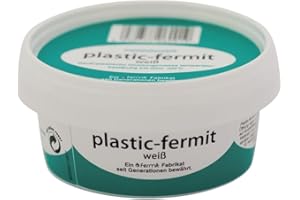 Schläfer 185501 | Pasta Sigillante Idraulica Fermit, Stucco Elastico Colore Bianco, 250gr. Modellabile, Plastic-Fermit, Pasta Siliconica Morbida, per Tubi, Ceramica Lavandini, Doccia, Wc.