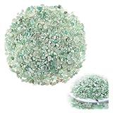 Xinjieda Natural Crystals Chips Green Aventurine Quartz Tumbled Chips Stone 5-8mm Natural Irregular Crushed Stones Healing Crystals And Gemstones For Aromatherapy Reiki Meditation Chakra Healing