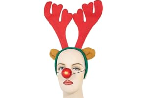 Toyland® Corna di renna e naso di Natale - Fancy Dress di Natale - Taglia unica