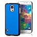Produktbild Saxonia® Samsung Galaxy S5 / S5 Neo Hülle Case Schutzhülle Cover Slim Design in Carbon-Optik Blau