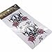 Cool Body Art Temporary Tattoos Removable Sticker, Skull Design, Pack of 5 Sheets