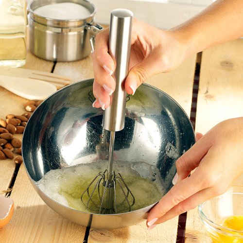 Cucina di Modena Edelstahl-Multi-Quirl mit Dreh-Automatik, 35 cm - 2