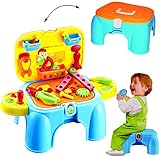 “ Doktorkoffer / Werkzeugbank / Schminkkoffer “ _ Sie wählen Ihr Wunschmotiv – Trittschemel / Kindersitz / aufklappbarer Koffer – Doktorset – Stethoskop – Kindertritt & Kinderschemel – Fußbank – groß – Schminkset / Schminkkoffer – Fieberthermometer / Werkzeug – für Kinder Mädchen & Jungen / Kinderhocker – Kinderdoktor – Bad Kunststoff – Trittbank – Hocker & Schemel – Tritthocker – Spielset / Arzt – Doktorspielset – Doktorspiele – Schminke - 6