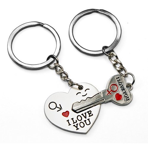 Smallwise Trading Couple Keychain Keyring --- 