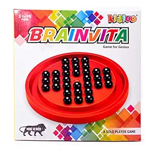 Kidivo Brainvita Mini with Pearl Finish Marbles (Kids Birthday Return Gift Items)